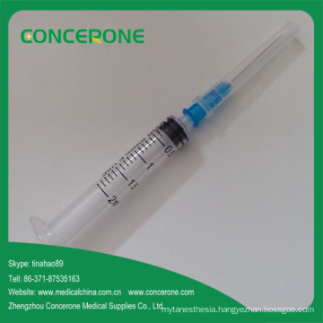 2cc Disposable Syringe with Luer Slip Tip